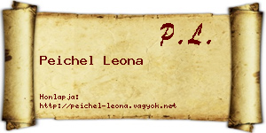 Peichel Leona névjegykártya